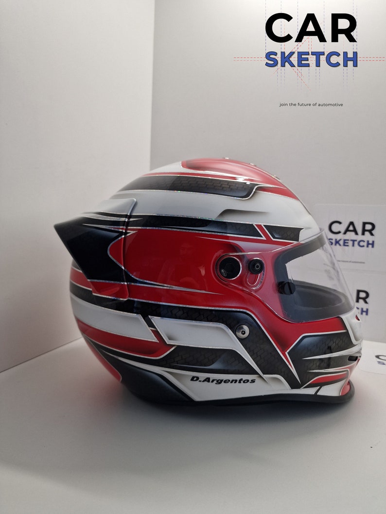 Rear spoiler for Bell Helmets RS3/RS3K/GP3/RS7/RS7K Black image 5