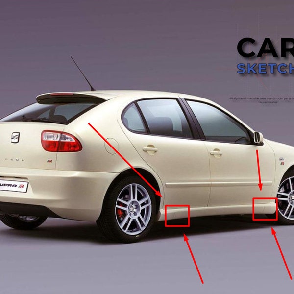 Seat Leon Cupra 1M/MK1 Front/Rear Side skirt/Jacking Point Covers