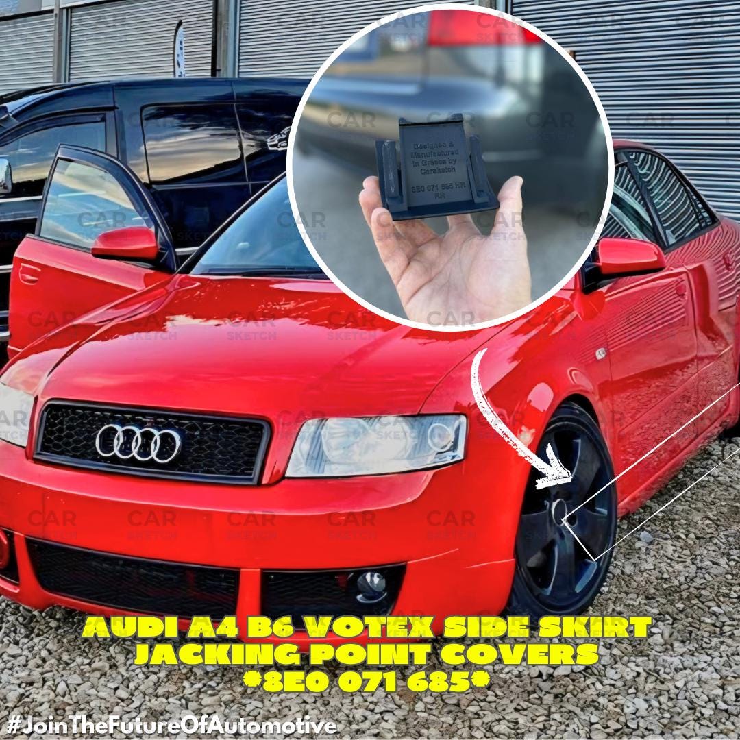Audi A4 B6 VOTEX Side Skirt Jacking Point Covers – OEM Style