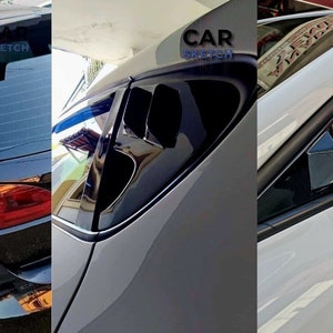Seat Leon 1P 05&#39;-12&#39; Facelift-PreFacelift Rear/Front Window Fins/Louvers and Trunk Fins