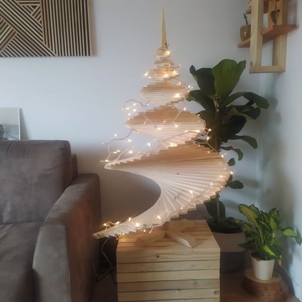 Sapin de noël en bois