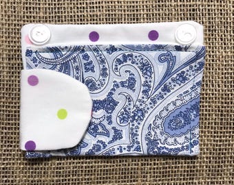 Upcycled Insulin Pump Pocket, Insulin Bag, Removable Diabetes Accessory, Size Standard Right-Hand