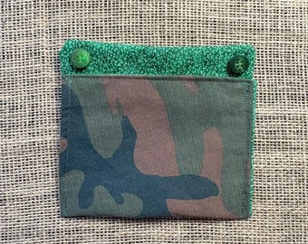 Insulin Pump Pocket, Insulin Pump Bag, Diabetes Accessory, Removable Pocket, Upcycled Material, Size Extra Large