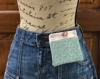 Diabetes Insulin Pump Pouch, Pocket Removable, Upcycled