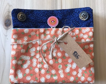 Diabetes Removable Pockets (size large) for insulin pump or continuous glucose monitors, Upcycled