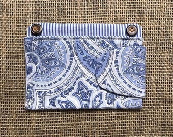 Upcycled Insulin Pump Pocket, Insulin Bag, Removable Diabetes Accessory, Size Standard Left-Hand