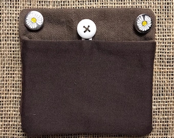 Upcycled Insulin Pump Pocket, Removable Diabetes Accessory, Insulin Pump Bag, Size Standard