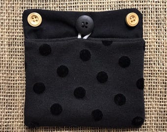 Upcycled Insulin Pump Pocket, Removable Diabetes Accessory, Insulin Bag, Insulin Pump Pouch, Size Standard