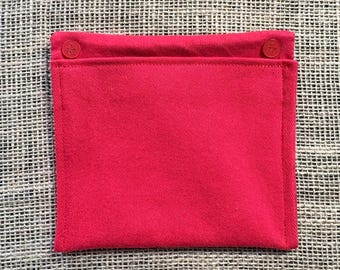 Insulin Pump Pocket, Insulin Pump Bag, Diabetes Accessory, Removable Pocket, Upcycled Material, Size Extra Large