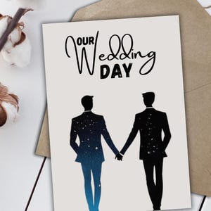 Einladungskarte zur schwulen Hochzeit, Hochzeitseinladung für Männer, anpassbare Karte, herunterladbar und druckbar, Sofortiger Download