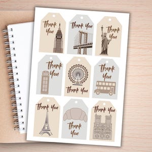 Thank You Labels for Gifts or Packages, Thank You for Purchases, Downloadable and Printable, Instant Download