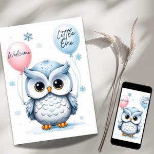 Biglietto di auguri per baby shower, benvenuto, biglietto d'auguri, nascita, biglietto scaricabile e stampabile, download immediato