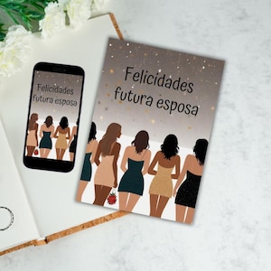 Bridal Shower Congratulations Card, Congratulations to the Bride-to-Be, Downloadable and Printable Card, Instant Download, AI