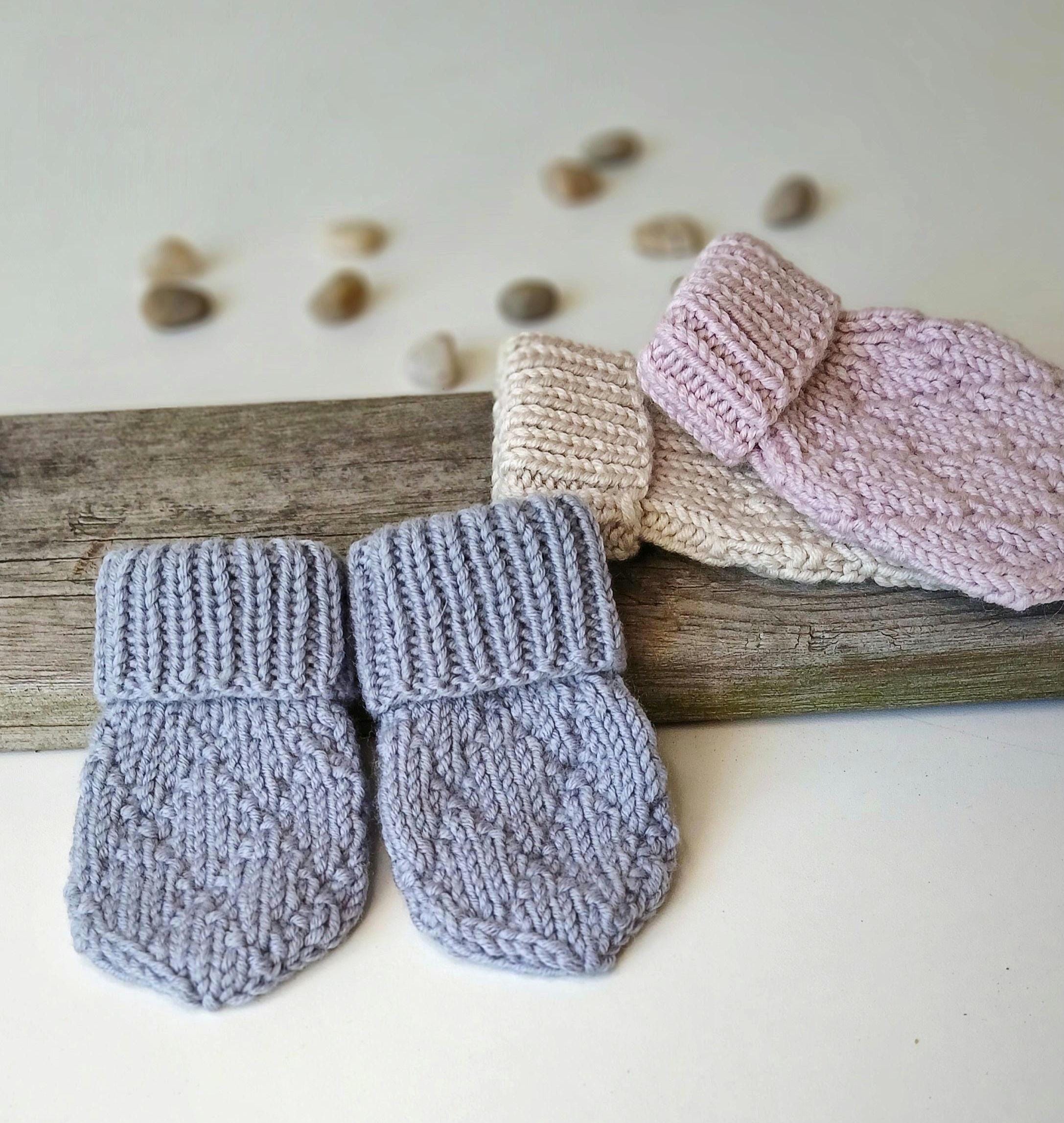 Knitting Pattern Baby Mittens, Gift for Baby, Easy Knit for Newborn ...