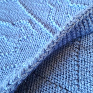 Knitting pattern baby blanket, teddy bear blanket, newborn gift, knit baby blanket, pdf knitting pattern, easy knitting pattern, teddy bear image 5