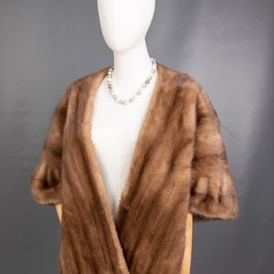 1230 Glamorous Real Mink Coat Luxury Fur Jacket Stole Beautiful Look Pelz
