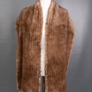 1199 Glamorous Real Mink Coat Luxury Fur Jacket Stole Beautiful Look Pelz