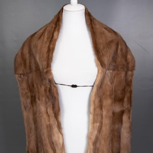 1173 Superior Real Mink Coat Luxury Fur Jacket Stole Beautiful Look Pelz