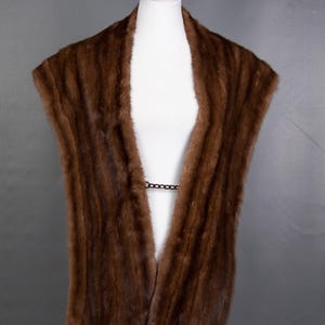 1168 Superior Real Mink Coat Luxury Fur Jacket Stole Beautiful Look Pelz
