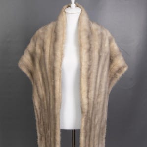 1169 Superior Real Mink Coat Luxury Fur Jacket Stole Beautiful Look Pelz