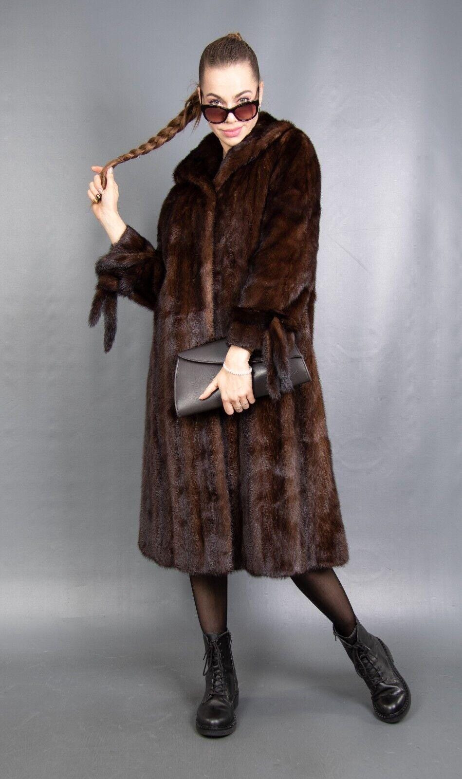 ジャケット・アウター SAGA MINK Shared Mink Fur Coat Size F s-l400.jpg