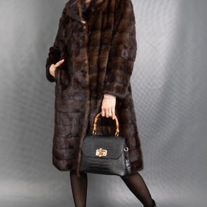 15537 Gorgeous Real Mink Coat Luxury Fur Jacket Beautiful Look Pelz Size M