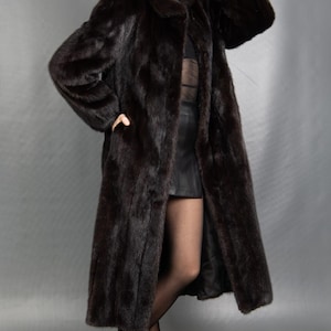 14654 Gorgeous Real Mink Coat Luxury Fur Beautiful Pelz Size M