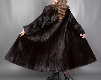 10460 Gorgeous Real Mink Fur Coat Luxury Fur Jacket Beautiful Look Size M