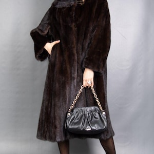 14828 Gorgeous Real Mink Coat Luxury Fur Jacket Beautiful Look Pelz Size XL
