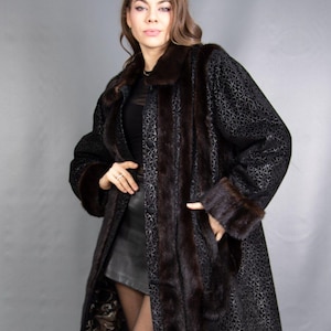 5963 Gorgeous Real Mink Coat Luxury Fur Jacket Pelz Size M