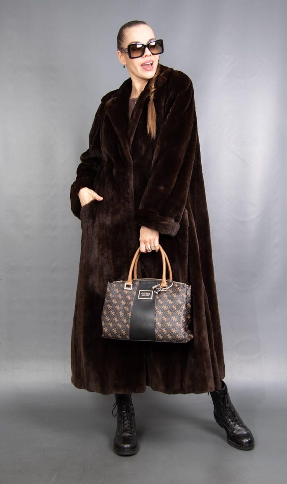 サガミンクロイヤル ブラウン ミンク リアルファーコート 毛皮 11号 SAGA MINK サガミンク 毛皮 リアルファー ミンク コート サイズ