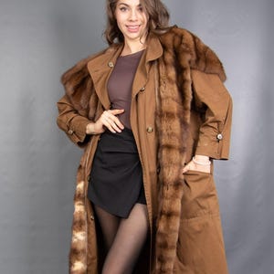 6931 Gorgeous Joop Reversible Coat With Real Russian Sable Fur Russian Sable Pelz Size L