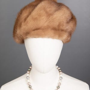 1293 Wonderful Real Mink Hat Luxury Fur Beautiful Look