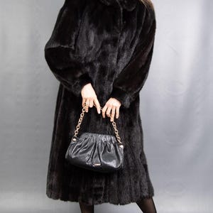 15226 Gorgeous Real Saga Mink Coat Luxury Fur Beautiful Look Pelz Size M