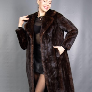 5903 Superior Real Mink Coat Luxury Fur Jacket Beautiful Look Pelz Size M
