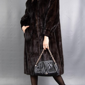 15235 Superior Real Mink Coat Luxury Fur Jacket Beautiful Look Pelz Size M