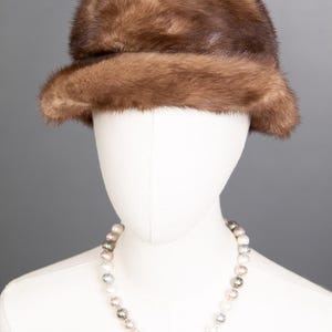 1295 Wonderful Real Mink Hat Luxury Fur Beautiful Look
