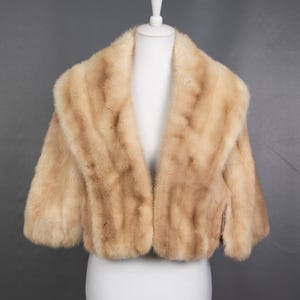 1166 Superior Real Mink Coat Luxury Fur Jacket Stole Beautiful Look Pelz