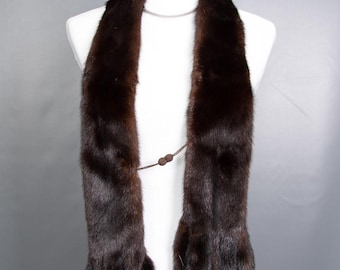 1375  Real Mink Fur Coat Jacket Stole