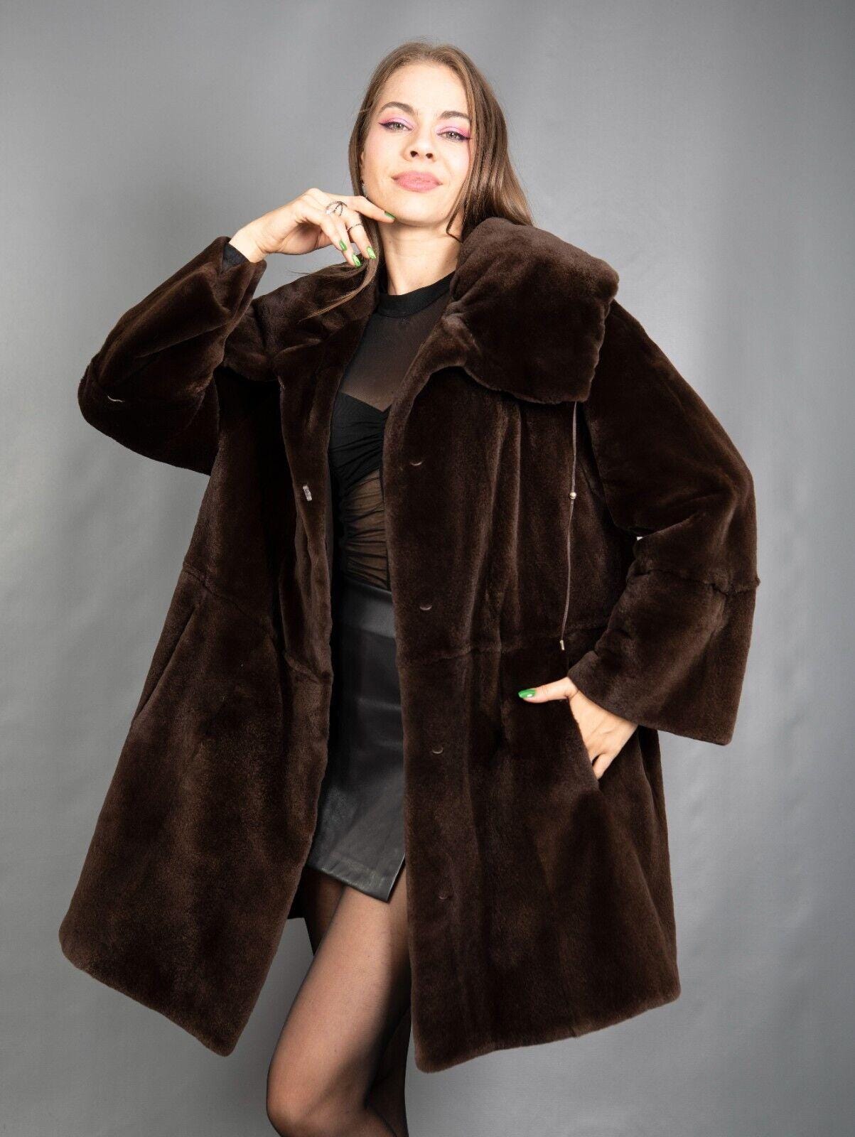 SAGAMINK 毛皮 コート ブラウン