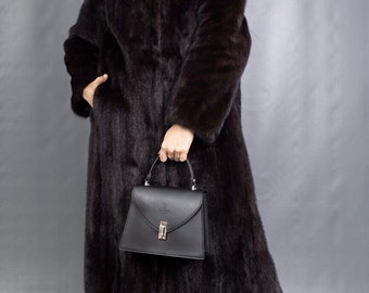 2545 Glamorous Real Mink Fur Coat Luxury Fur Jacket Beautiful Look Size L