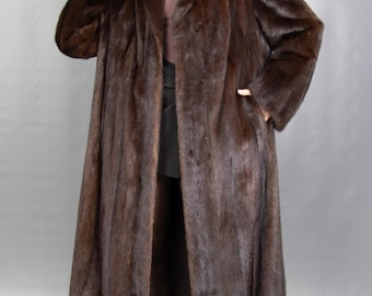 9499 Real Mink Coat Luxury Fur Pelz Size XL