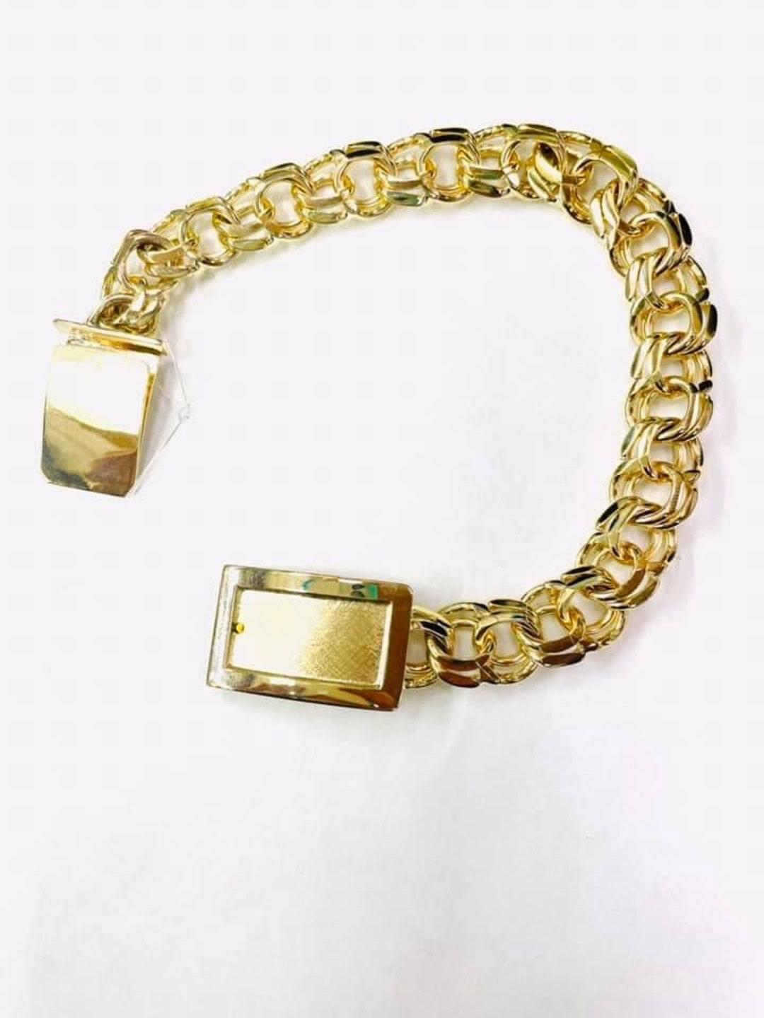 10 K Chino Link Bracelet Etsy