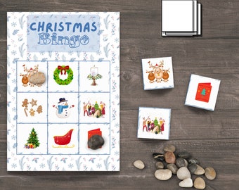 Christmas Bingo, Holiday Family Game, Printable Activity for Christmas. Connect with your kids over the advent times!