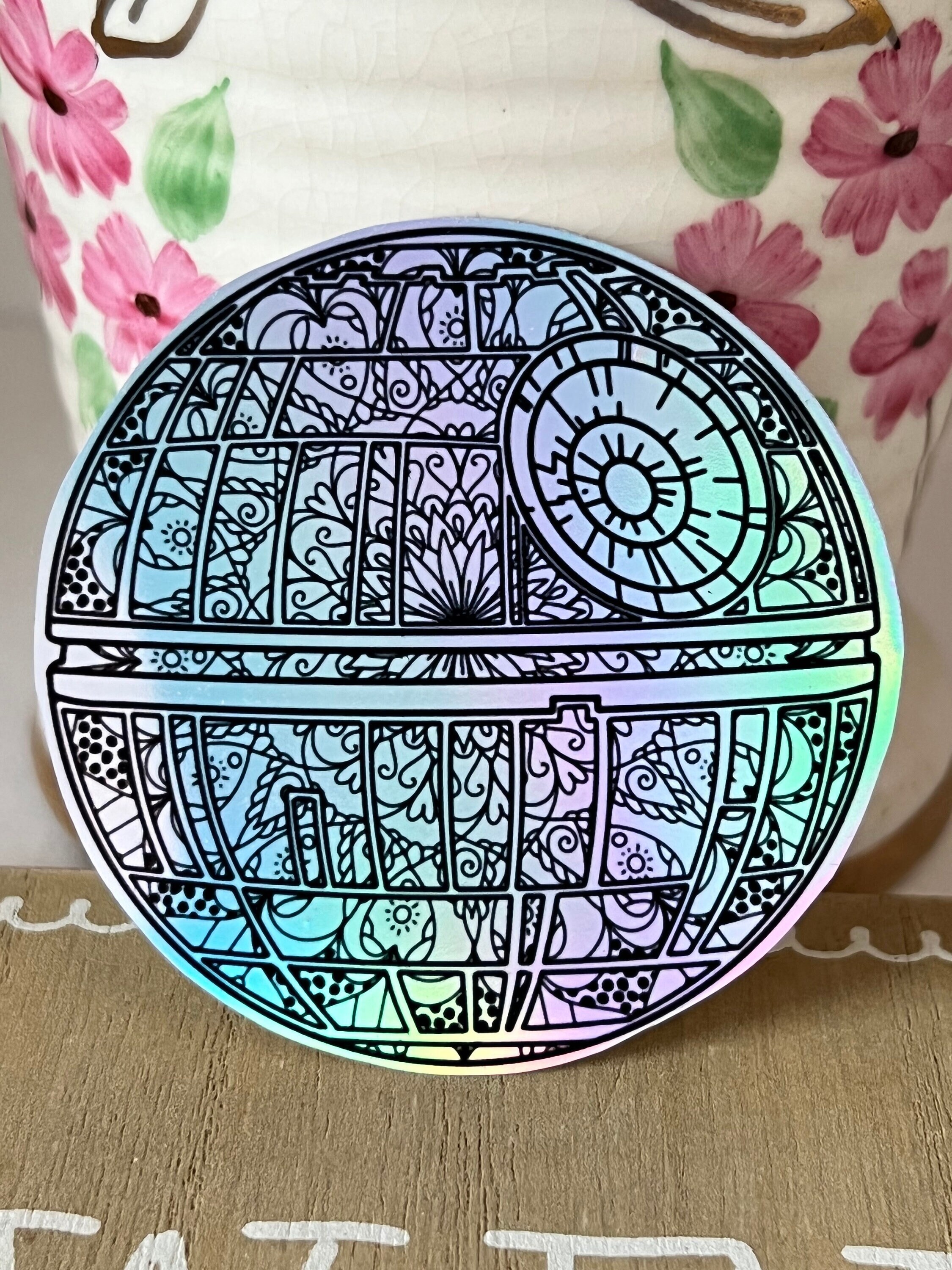Death Star Sticker Mandala Sticker Star Wars Sticker - Etsy