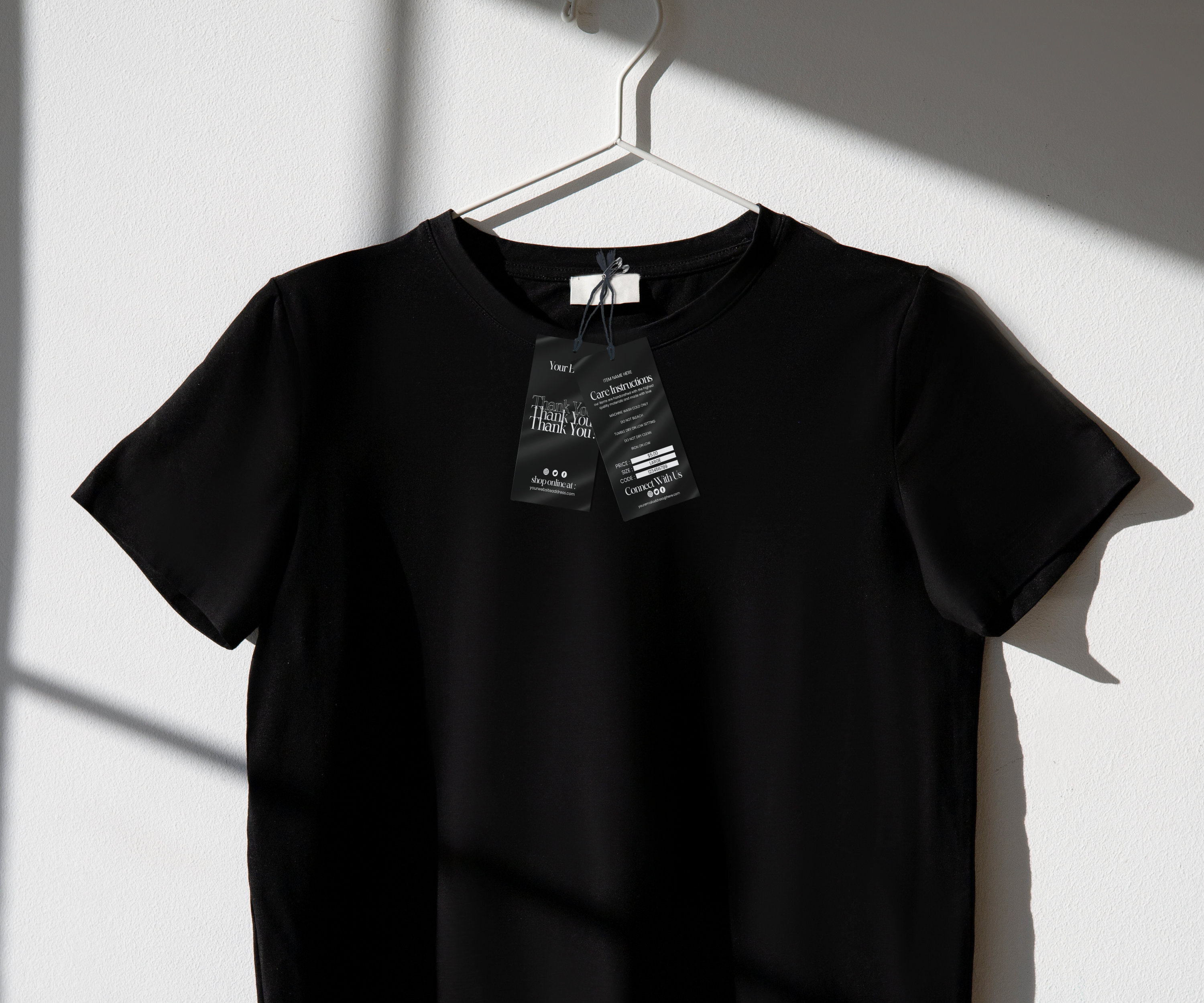 Editable Printable Clothing Hang Tag Canva Template DIY Boutique