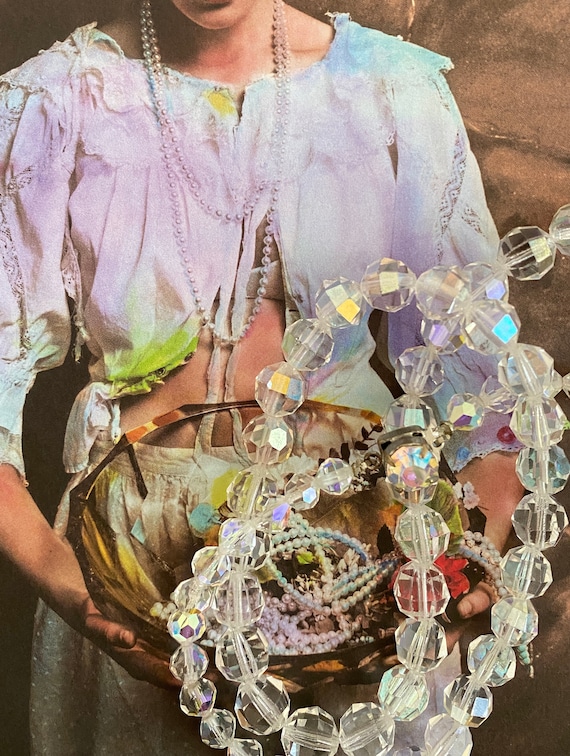 Aurora Borealis Vintage necklace, Rainbow necklac… - image 10