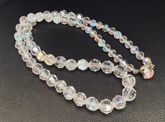 Aurora Borealis Vintage necklace, Rainbow necklac… - image 3