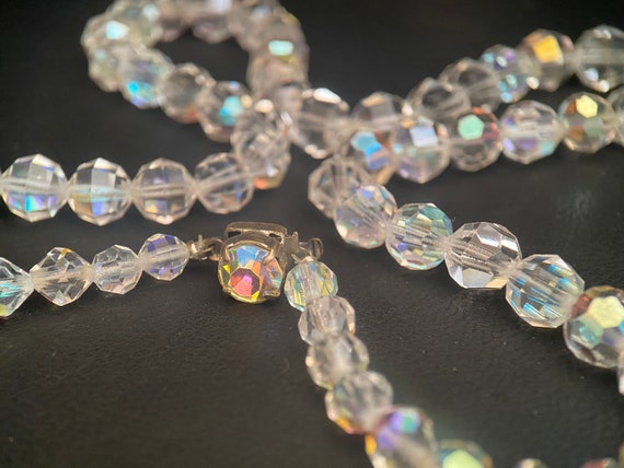 Aurora Borealis Vintage necklace, Rainbow necklac… - image 5