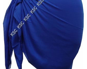 Large Sarong, Cover up ,Hijab, Dress, Supersoft  Buy 4 or More Get 1 Free Assorted Colour (Cobalt Blue)